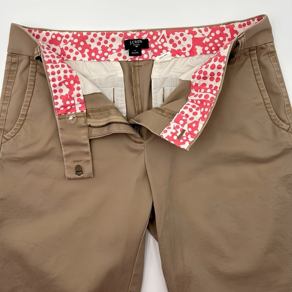 J. Crew Stretch City Fit Bermuda Khaki Preppy Momcore Shorts Pockets Womens Sz 4 - Picture 3 of 6